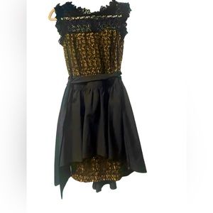 Sexy Black/Yellow dress